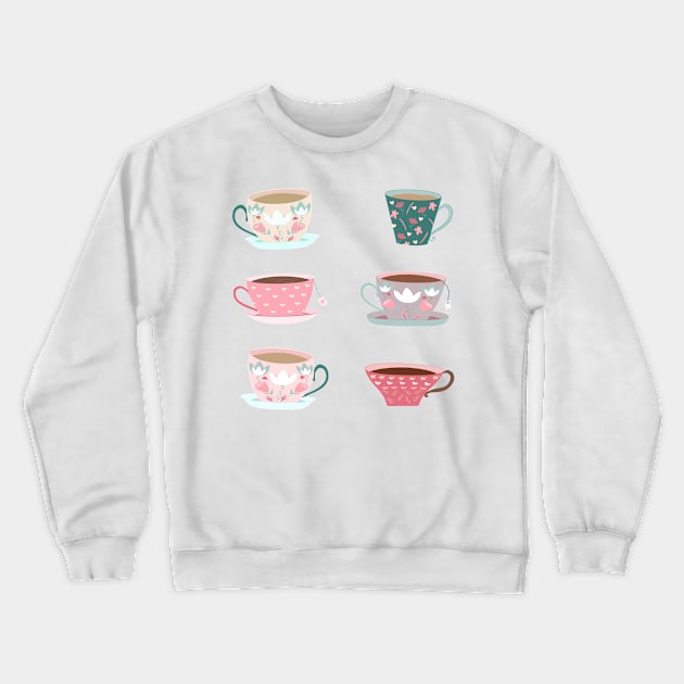 Tea Party Crewneck Sweatshirt by smoochugs